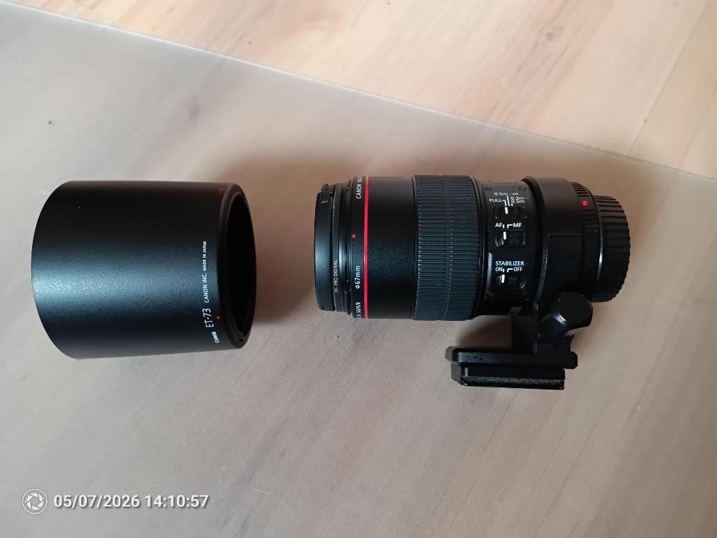 Canon Macrolenzen EF 100mm f/2.8L IS USM + MP-E 65mm 1-5x, Ophalen of Verzenden, Gebruikt