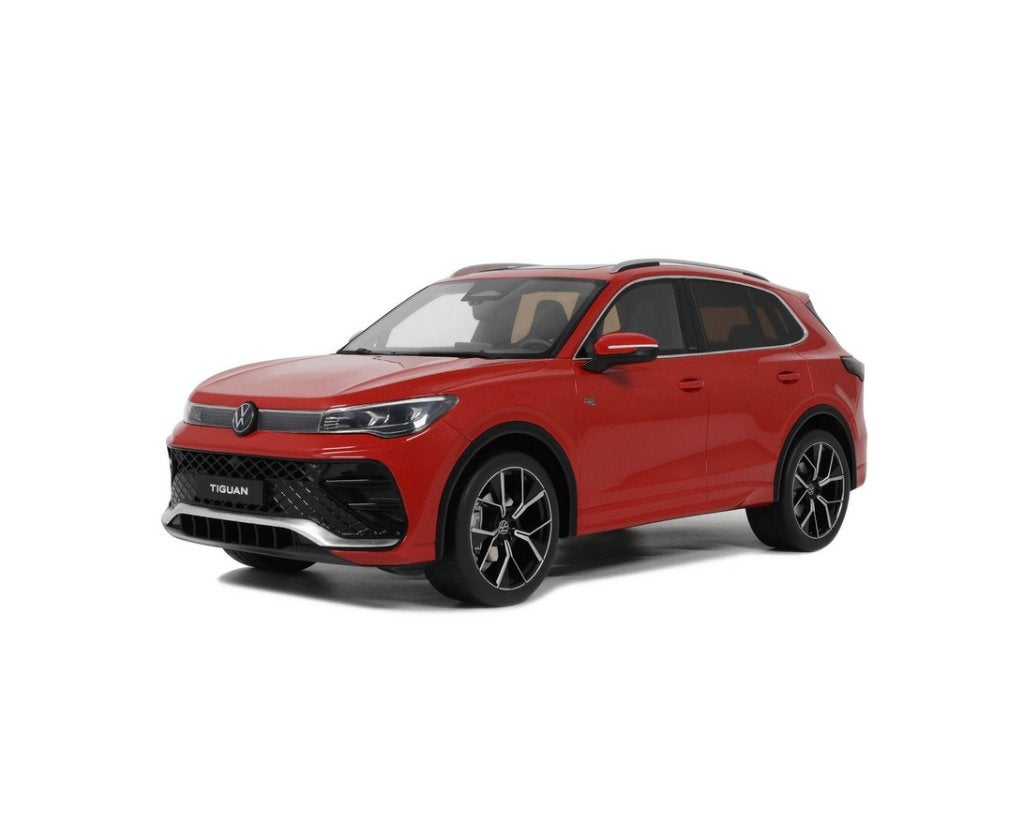 Volkswagen Tiguan ETsi R-Line Rood 24 1/18 OTTO MOBILE OT489, Hobby en Vrije tijd, Modelauto's | 1:18, Verzenden, Nieuw, Auto