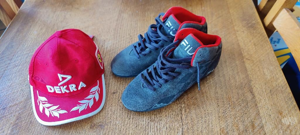 Michael schumacher cap en schoenen., Ophalen of Verzenden, Zo goed als nieuw, Formule 1