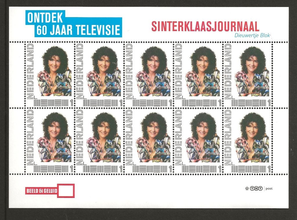 Vel Persoonlijke zegels Sinterklaasjournaal, postfris, Ophalen of Verzenden, Postfris