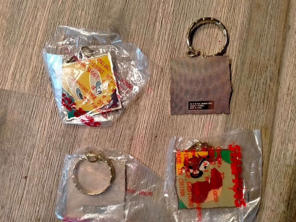 Tweety Taz Tazmanian Devil Looney Tunes sleutelhanger, Verzenden, Overige figuren, Zo goed als nieuw, Overige typen