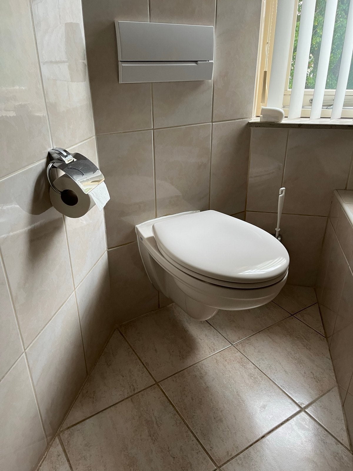 Keramag wandcloset toilet met inbouwreservoir, Ophalen, Gebruikt, Toilet