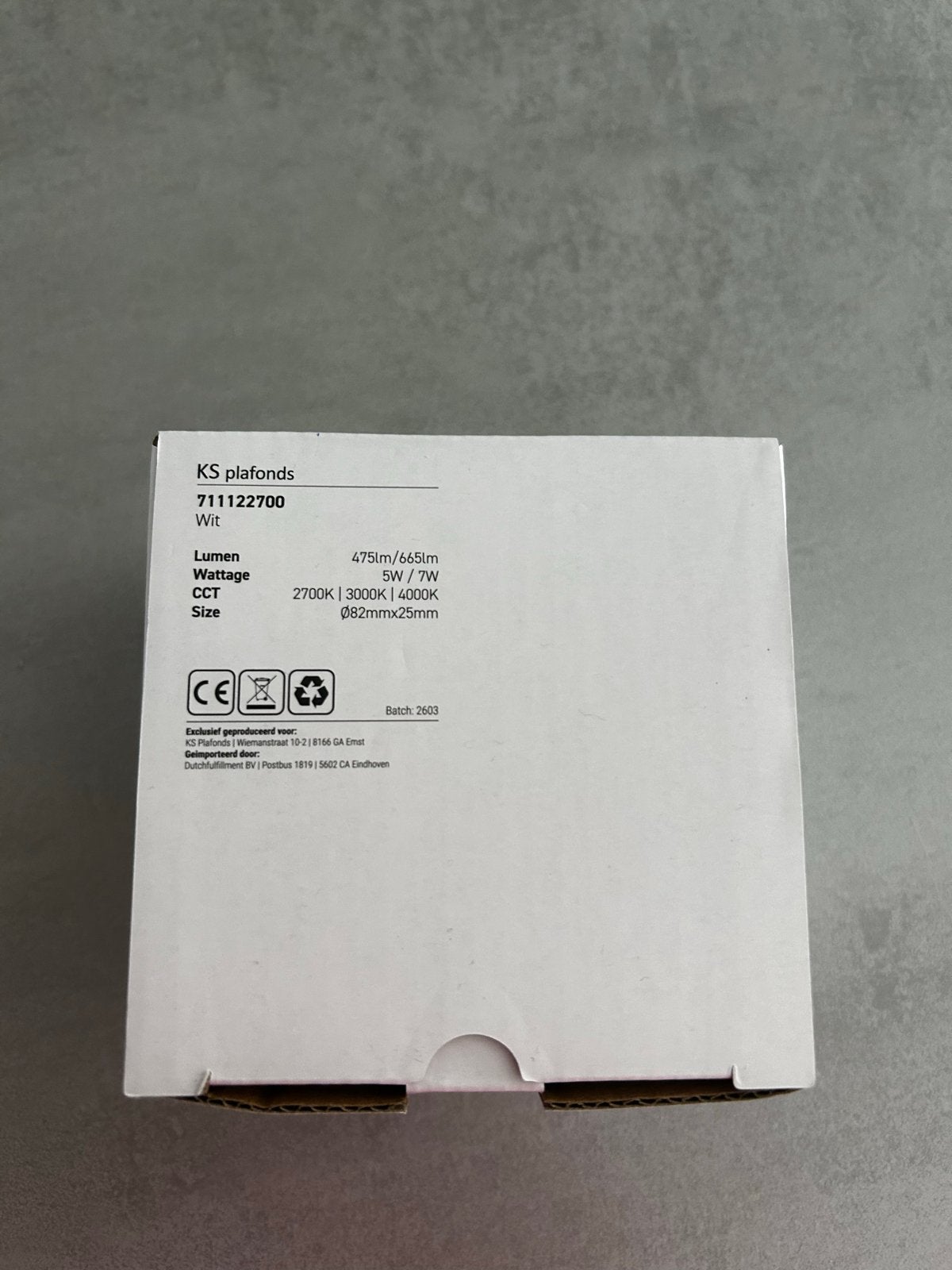 6x Nieuwe KS Plafonds LED Inbouwspots - Wit, 5W/7W, Dimbaar, Ophalen, Plafondspot, Wit, Overige merken