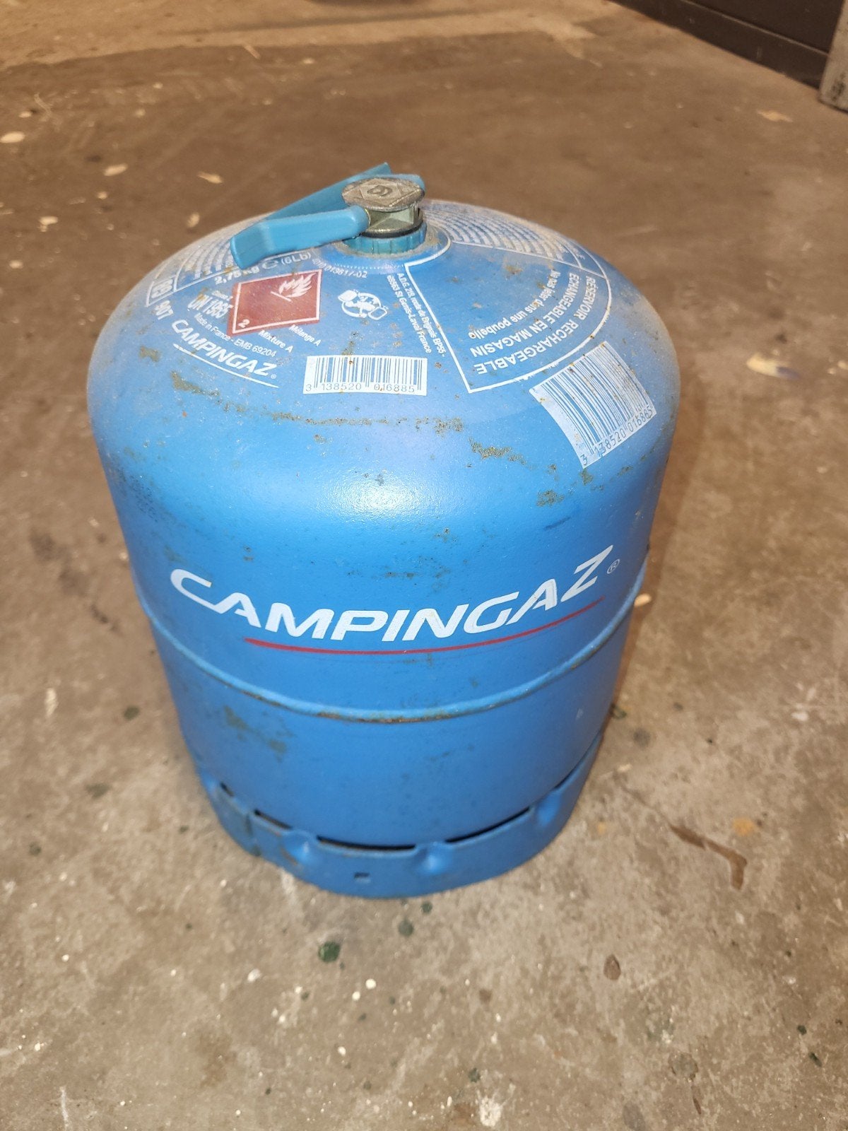 campingaz gasfles 907 leeg, Ophalen