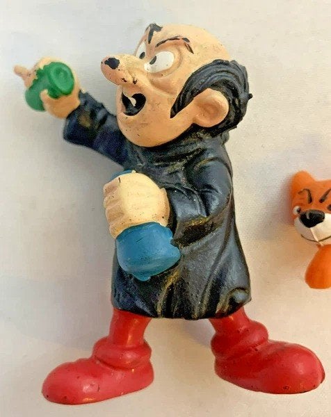Schleich Smurfen Gargamel & Azrael 20232 Figuur Vintage 1978, Verzamelen, Smurfen, Coolsingel 104, 3011 AG Rotterdam, Netherlands