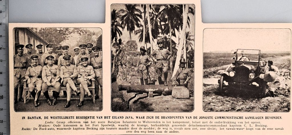 Leger Indië 1927; In Bantam op Java communistische oproer, Verzamelen, Verzenden, Voor 1940, Gebruikt, Overige onderwerpen