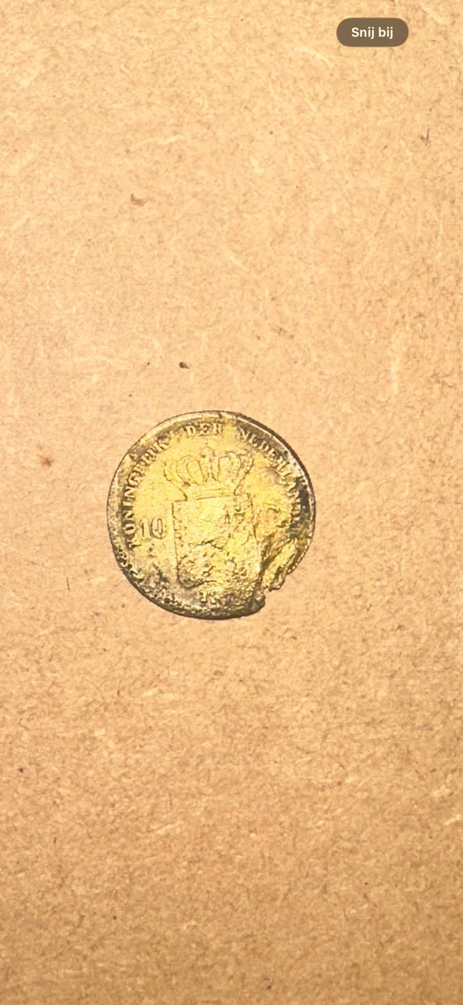 Gouden 10 Gulden Munt Willem III, Postzegels en Munten, Koning Willem III, Losse munt, 10 gulden, Goud