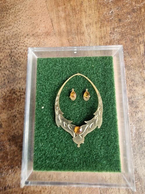 Miniatuur sieradenset voor poppenhuis of verzameling, Ophalen of Verzenden, Nieuw