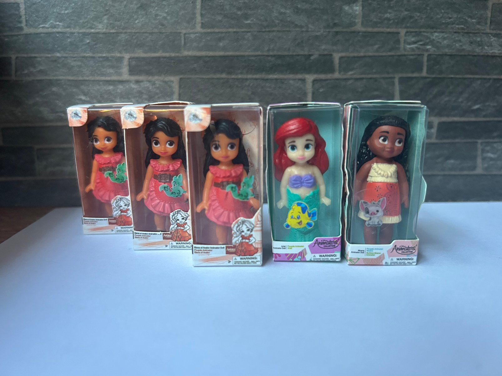 Disney Mini Brands Mini Figures Moana Ariel & 3x Elena, Verzenden, Zo goed als nieuw