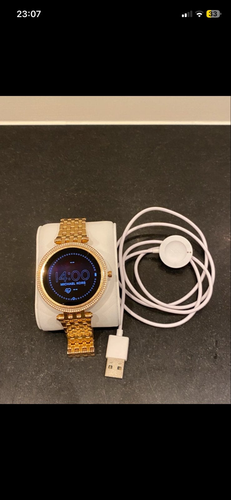 Michael Kors Smartwatch Gen 5E Darci Roségoudkleurig, Hartslag, IOS, Ophalen of Verzenden, Zo goed als nieuw