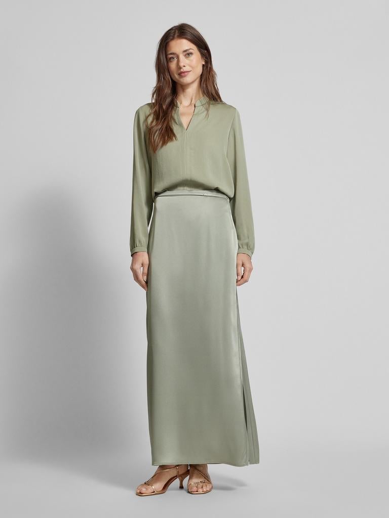 Marc cain satin maxi rok nieuw, Kleding | Dames, Rokken, Nieuw, Maat 36 (S), Groen, Onder de knie, Ophalen of Verzenden