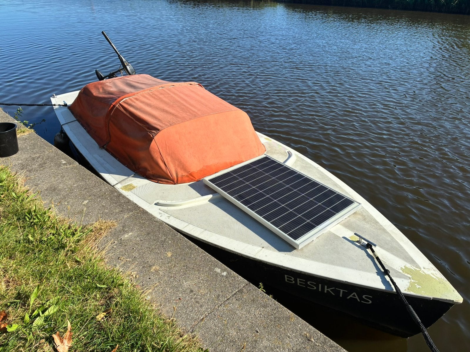 Boot, sloep elektrisch varen met zonnepaneel, Ophalen, Zo goed als nieuw, Minder dan 15 m²