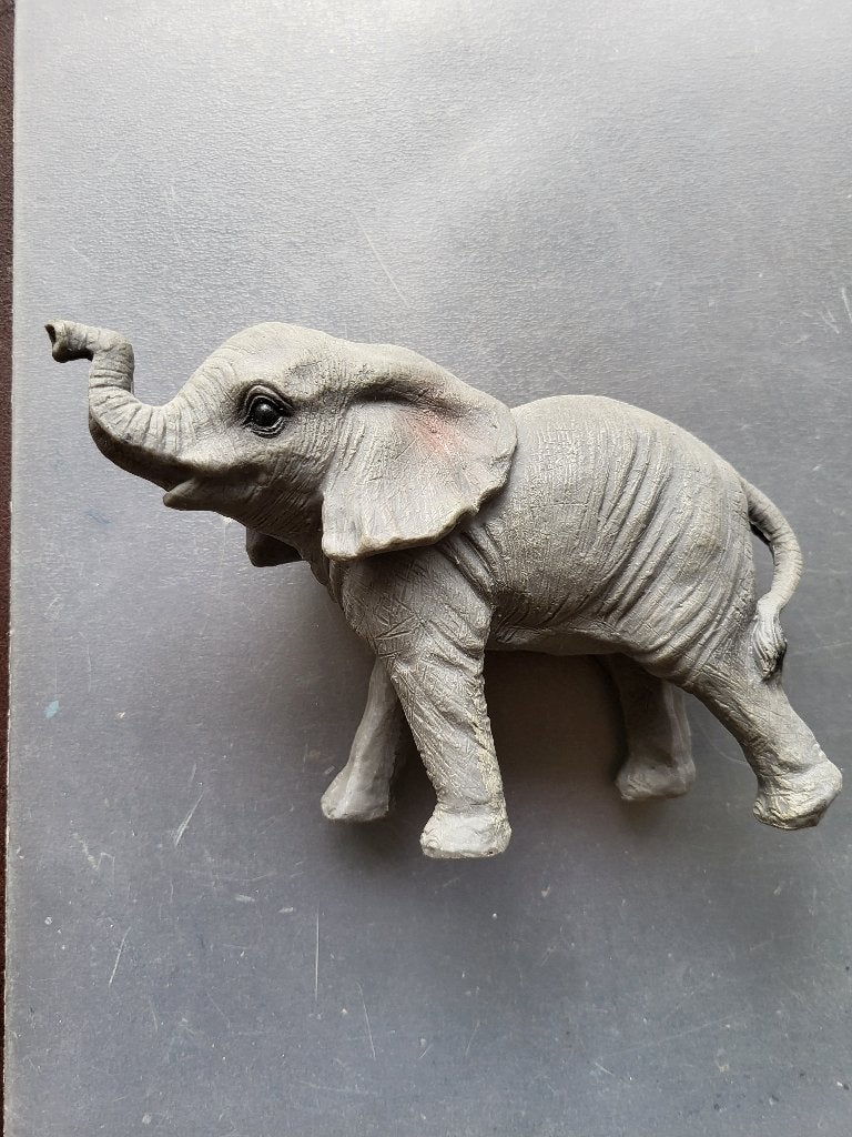 Decoratieve olifant, grijs, 18,5 cm lang, Ophalen of Verzenden, Gebruikt, Dier