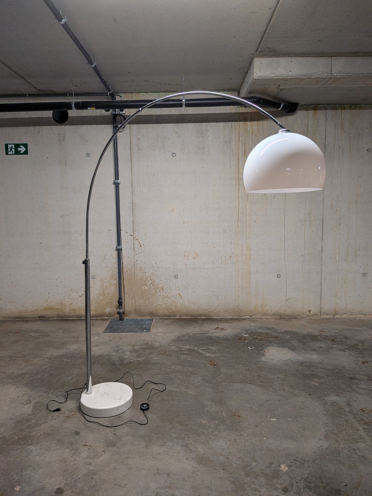 Vintage space age booglamp, Huis en Inrichting, Lampen | Vloerlampen, Ophalen, Zo goed als nieuw, 150 tot 200 cm