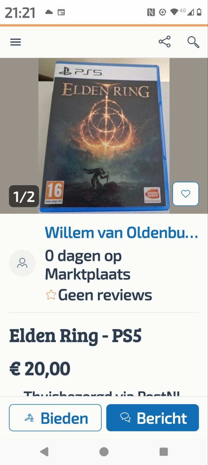 OPLICHTER, Ophalen, Zo goed als nieuw