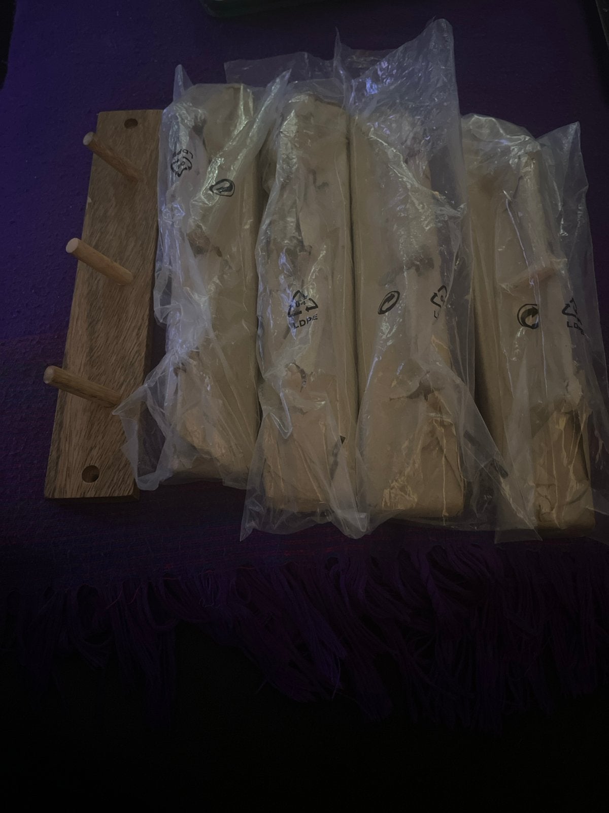 Houten wandkapstok met 3 haken - Nieuw in verpakking, Nieuw, Minder dan 100 cm, Hout, Ophalen
