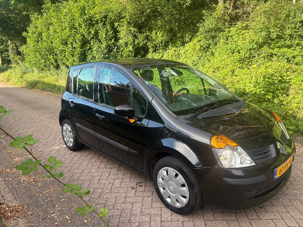Renault Modus 1.4 16V Autbas E3 2005 Zwart, Auto's, Renault, Bedrijf, Modus, ABS, Adaptive Cruise Control, Airbags, Airconditioning