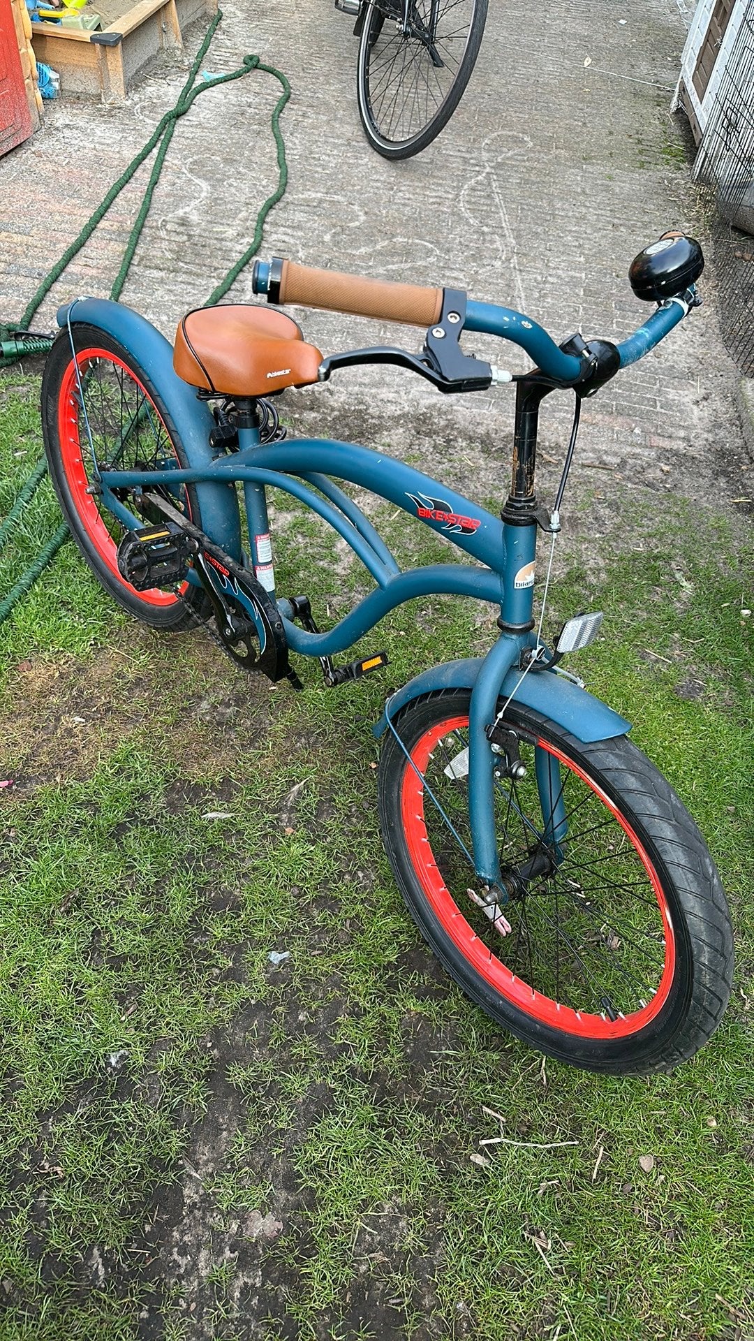 Stoere beach cruiser, Fietsen en Brommers, Ophalen, Bikestar, Gebruikt, Velgrem