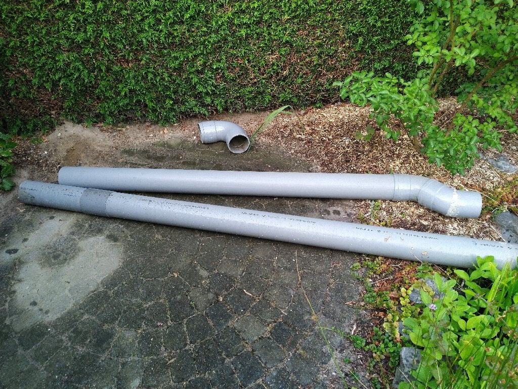 PVC-buizen 125 mm gratis, Ophalen, Gebruikt, Pvc, 2 tot 4 meter