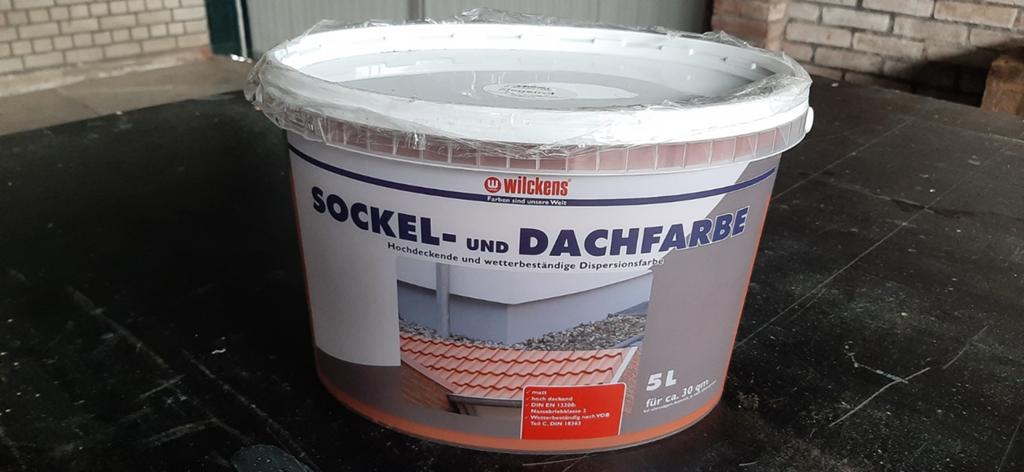 Wilckens Sokkel- en Dakverf - Ziegelrot 5L, Ophalen of Verzenden