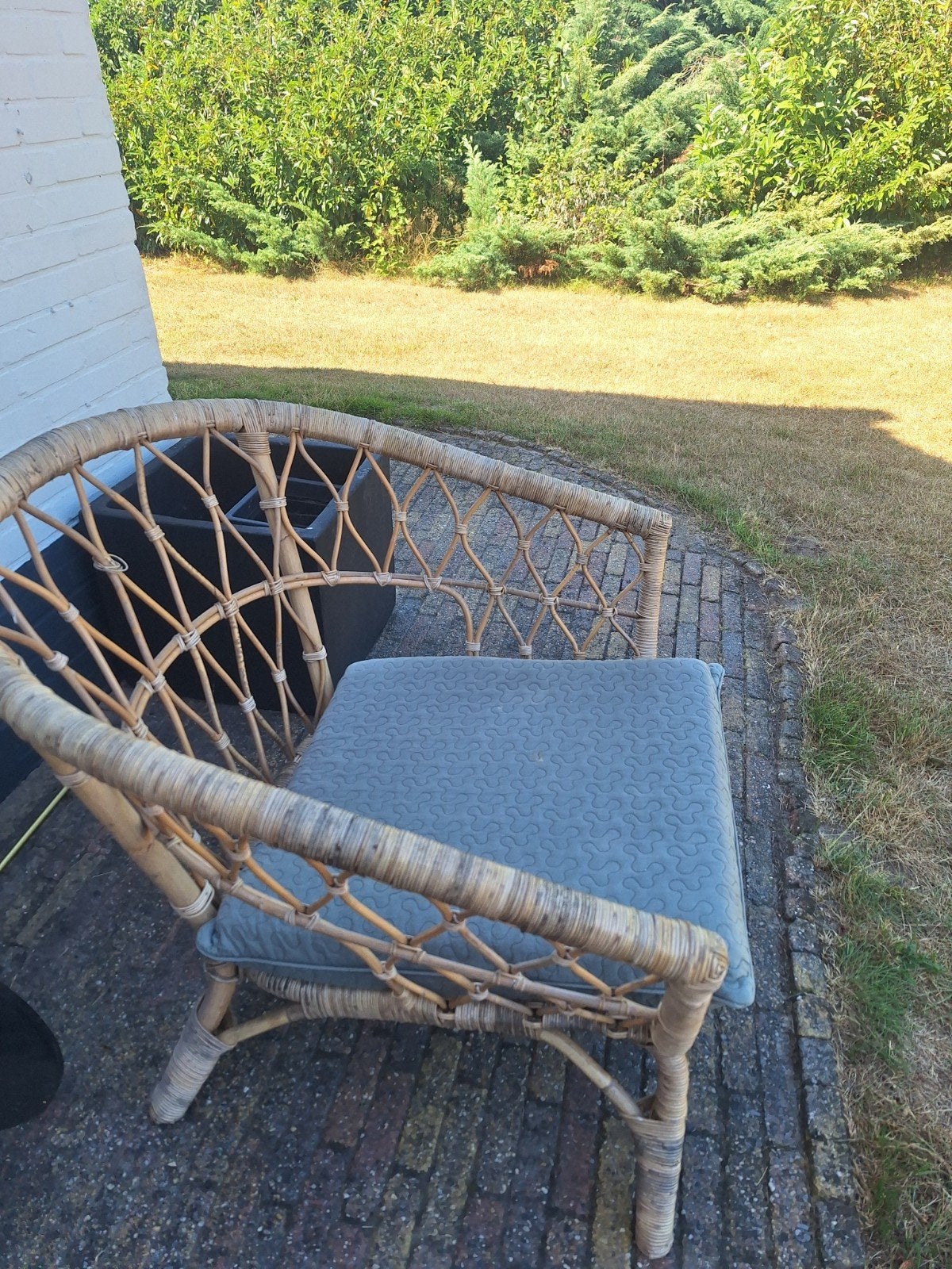 Rotan rieten stoel, Ophalen, Bruin, Eén