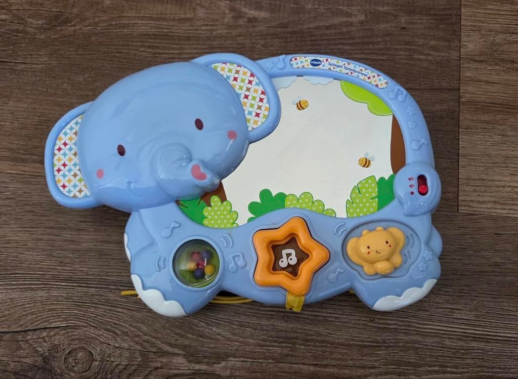 VTech Spiegel Speelpaneel Olifant - Licht & Geluid, Ophalen, Zo goed als nieuw, Overige typen, Met licht