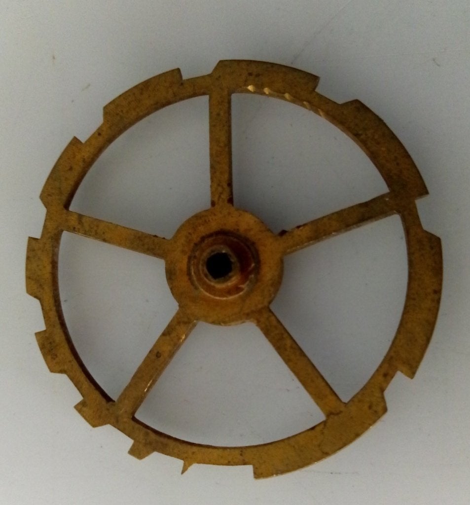 Sluitschijf voor Franse pendule uurwerk. € 10,00, Antiek en Kunst, Ophalen of Verzenden