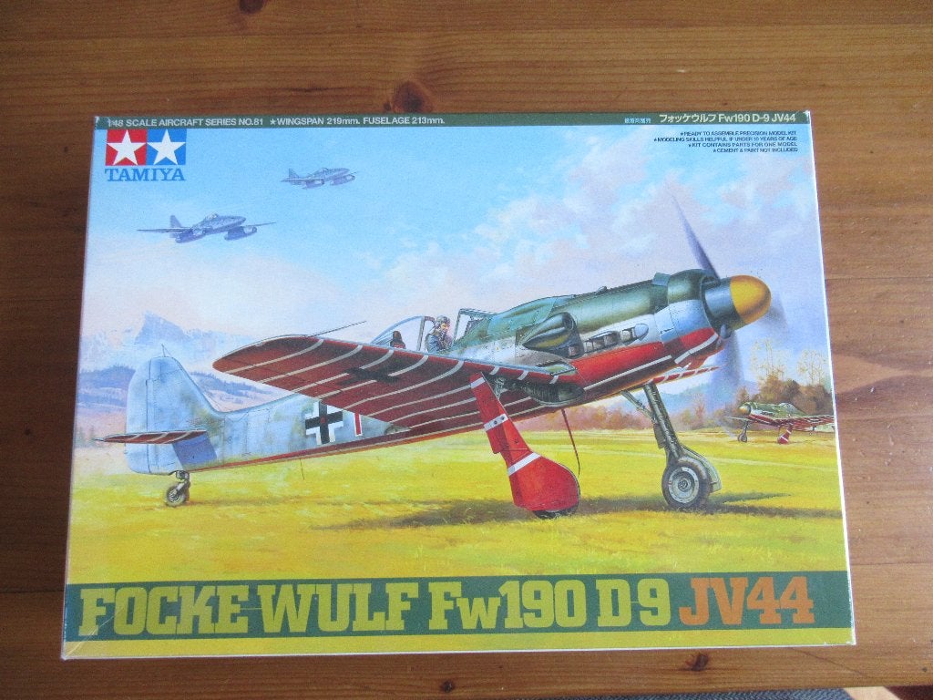 Focke Wulf Fw190 D-9 JV44 (Tamiya 1/48), Overige merken, Nieuw, Ophalen of Verzenden, Groter dan 1:72