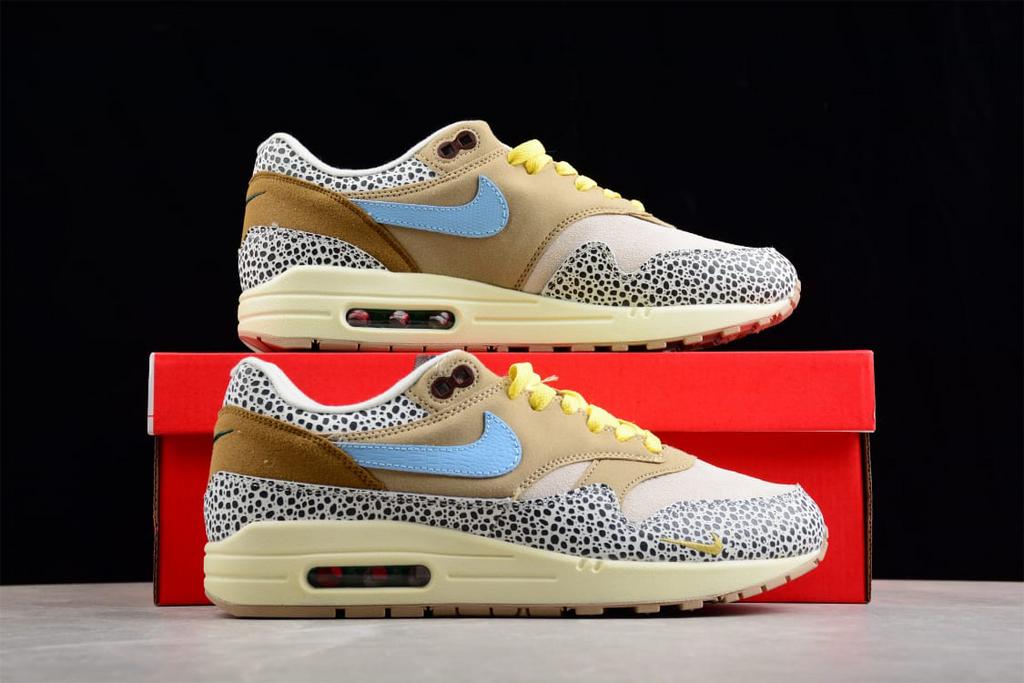 Nike Air Max 1 Safari Cobblestone | Maat 36 T/M 46 | Nieuw, Verzenden, Zo goed als nieuw, Overige kleuren
