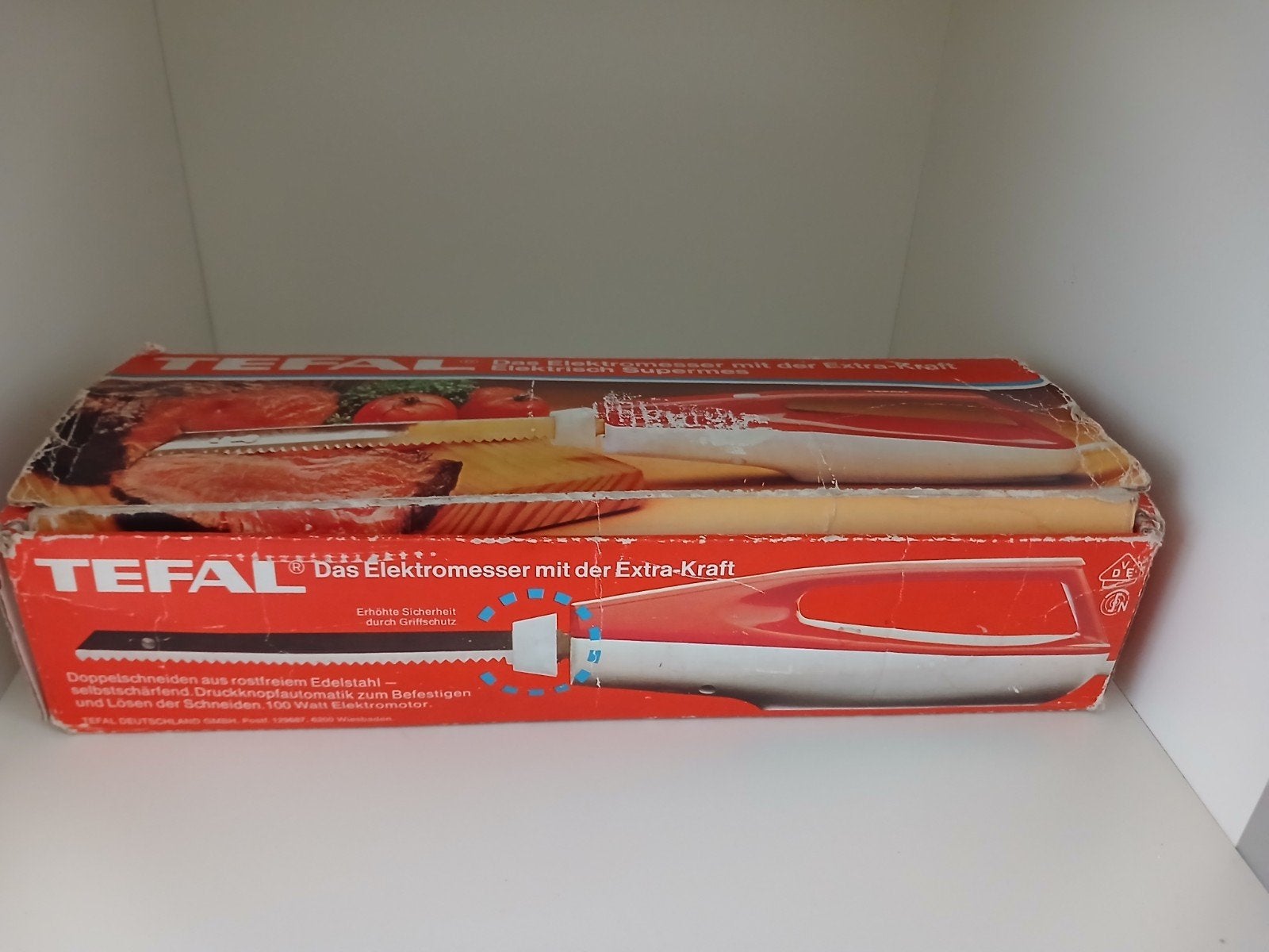 Vintage Tefal Elektrisch Mes (Jaren 70) Unieke Complete Set, Ophalen of Verzenden, Overige typen