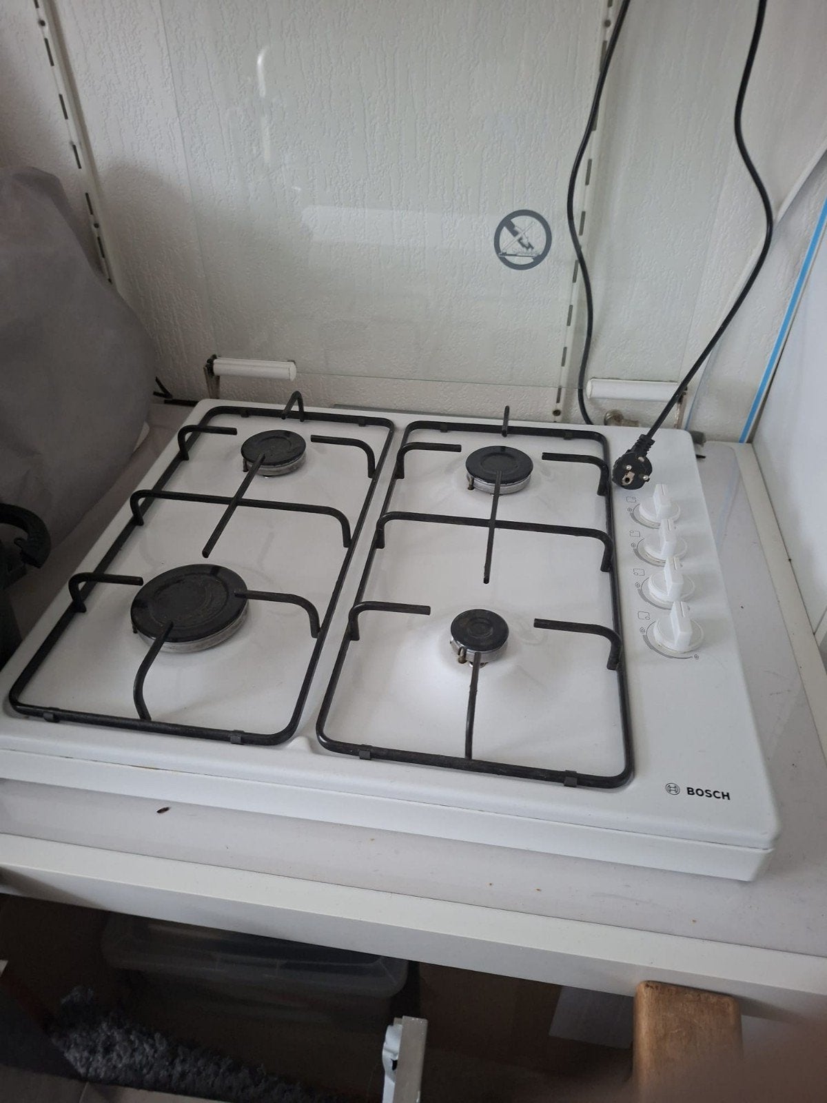 net gasstel zonder beschadigingen, Ophalen, Minder dan 85 cm, 4 kookzones, Zo goed als nieuw