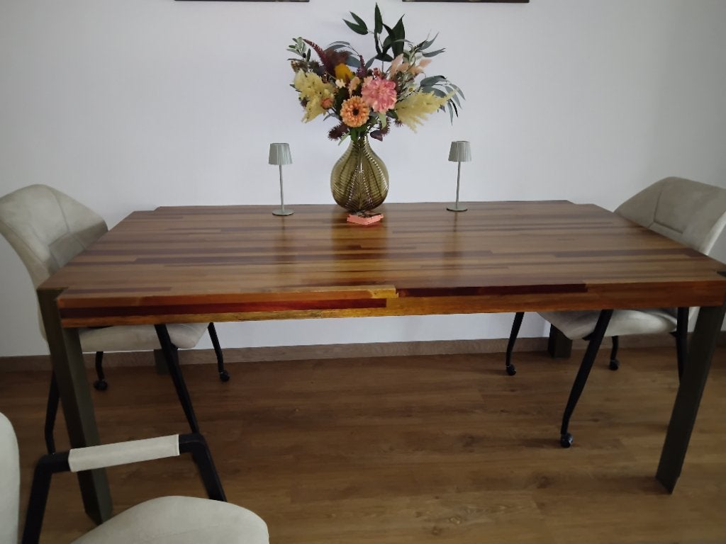 Eettafel, Huis en Inrichting, Ophalen, 200 cm of meer, 50 tot 100 cm, Zo goed als nieuw