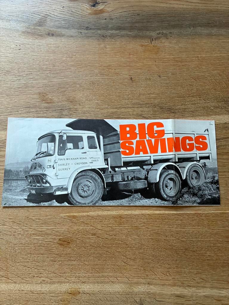 Bedford Boughton 6x4 brochure, Boeken, Ophalen of Verzenden, Zo goed als nieuw, Overige merken