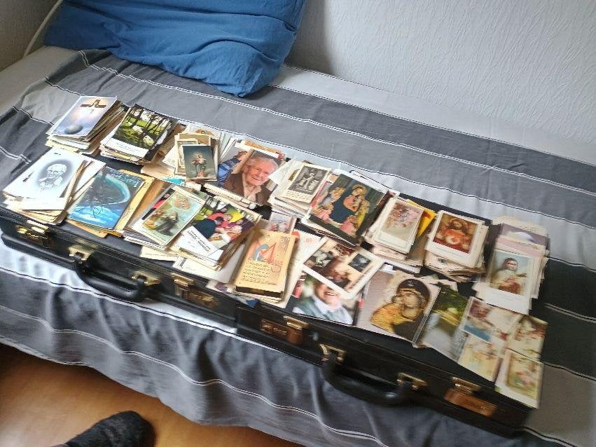Bid prentjes - devotieprentjes - communie prentjes  Partij, Ophalen of Verzenden