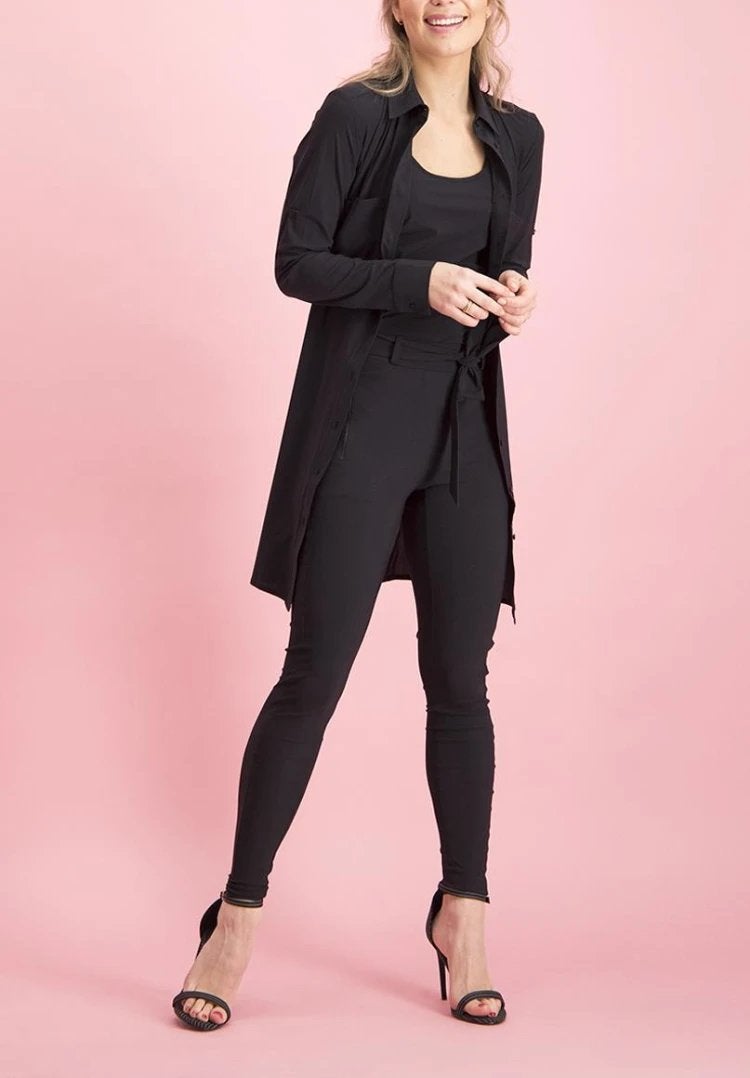 Studio anneloes woopy blouse tuniek XL zwart travelstof, Zwart, Maat 46/48 (XL) of groter, Ophalen of Verzenden, Zo goed als nieuw