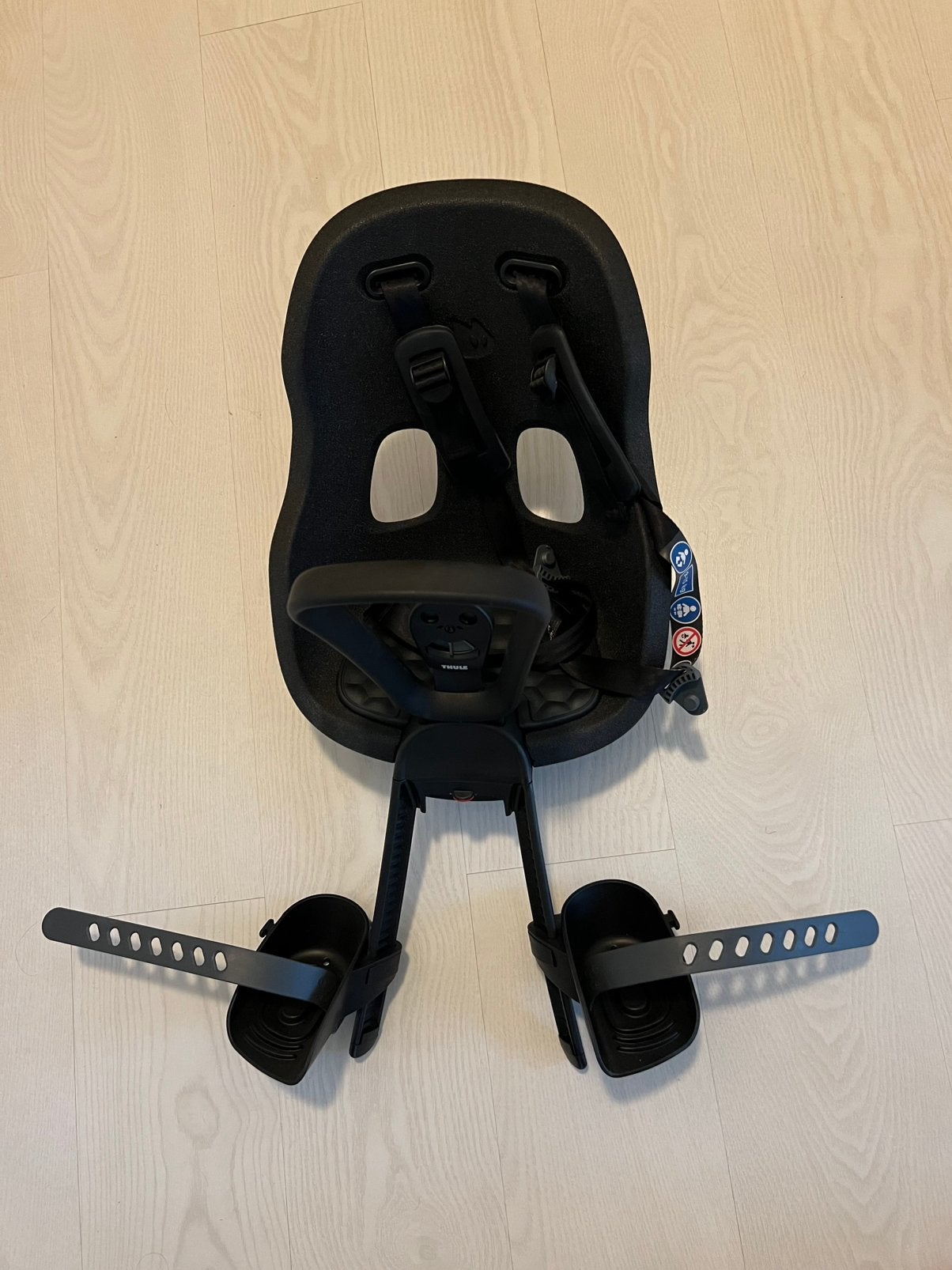 Thule Yepp Nexxt 2 mini incl windscherm, Fietsen en Brommers, Fietsaccessoires | Fietsstoeltjes, Ophalen, Zo goed als nieuw