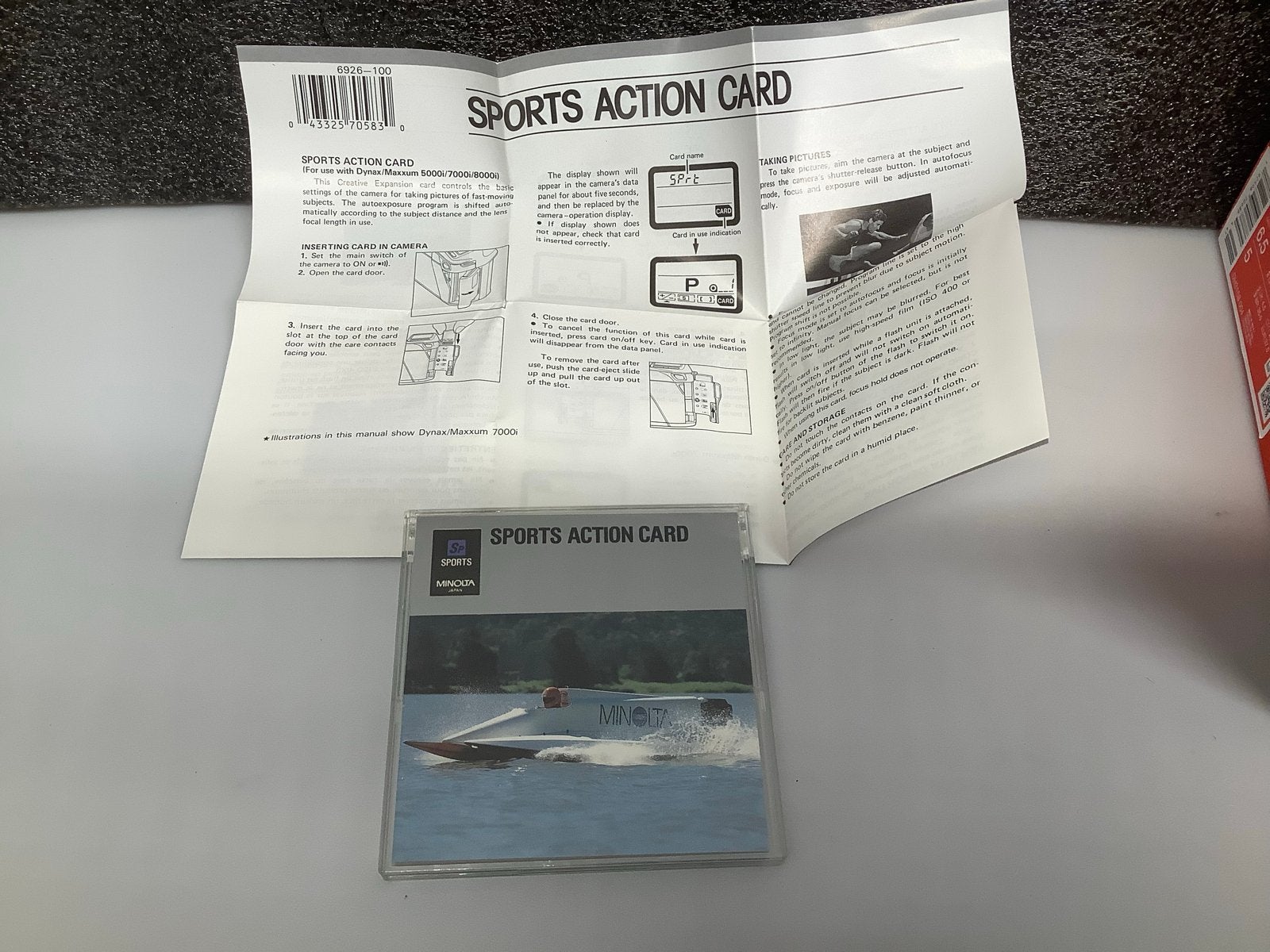 Minolta Sports Action Card voor Dynax/Maxxum 5000/7000/9000, Overige merken, Overige typen, Ophalen of Verzenden, Zo goed als nieuw