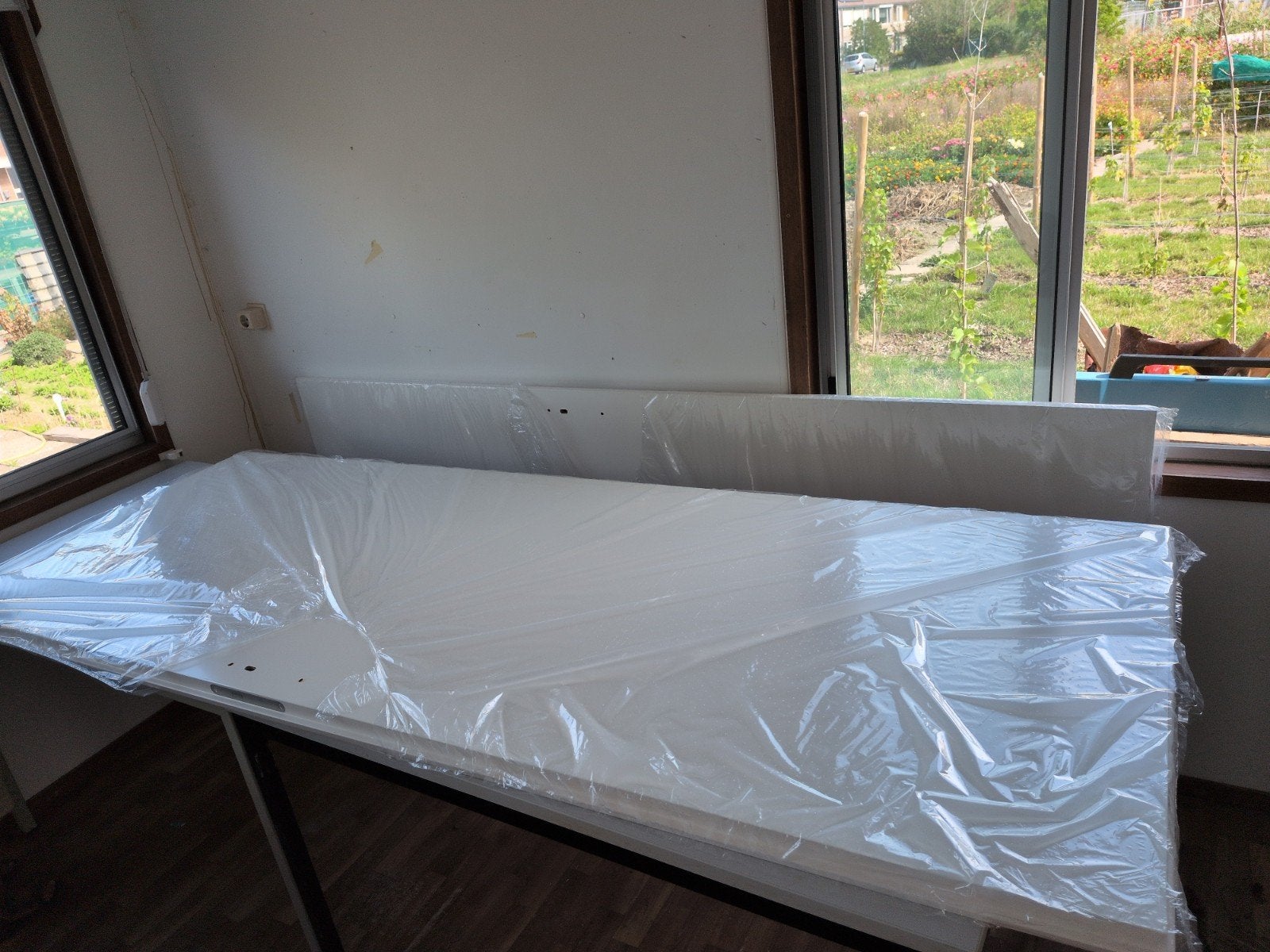2 Nieuwe Opdekdeuren in Folie - 2305x880, Links Draaiend?, Ophalen, Nieuw, Binnendeur, 200 tot 215 cm