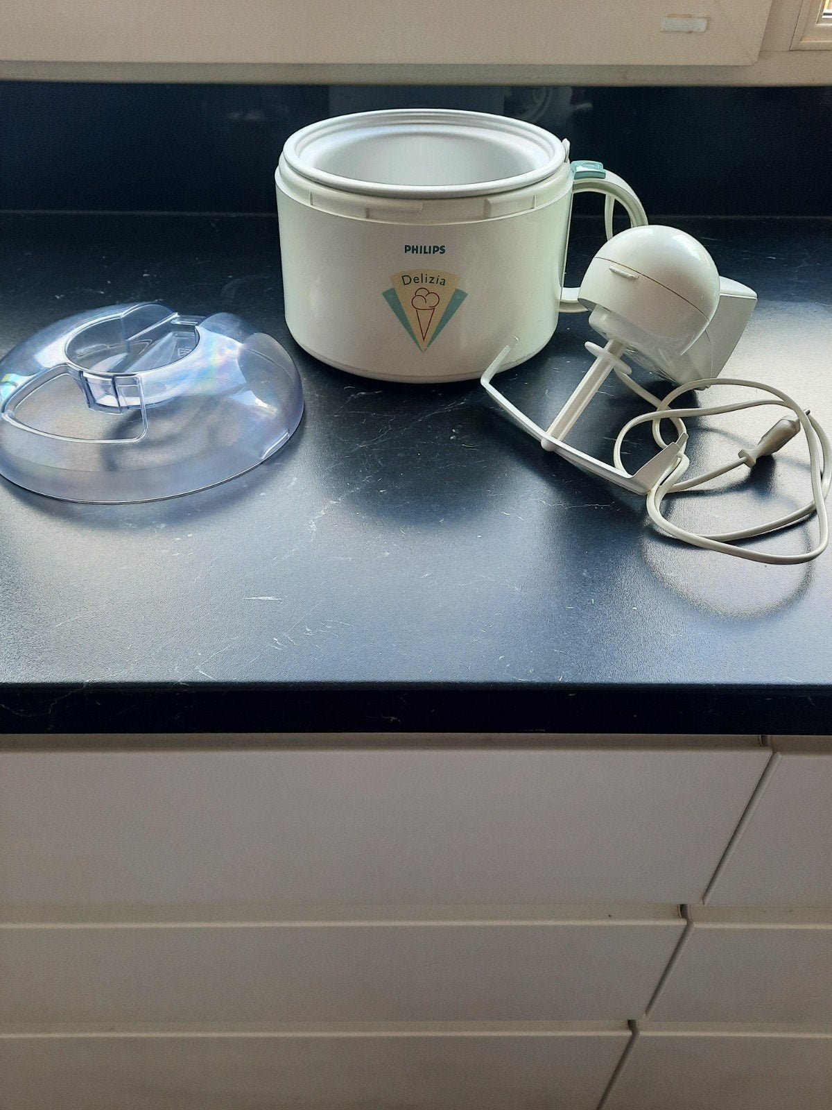 Philips Delizia IJsmachine - Maak zelf heerlijk ijs!, Ophalen of Verzenden, Gebruikt
