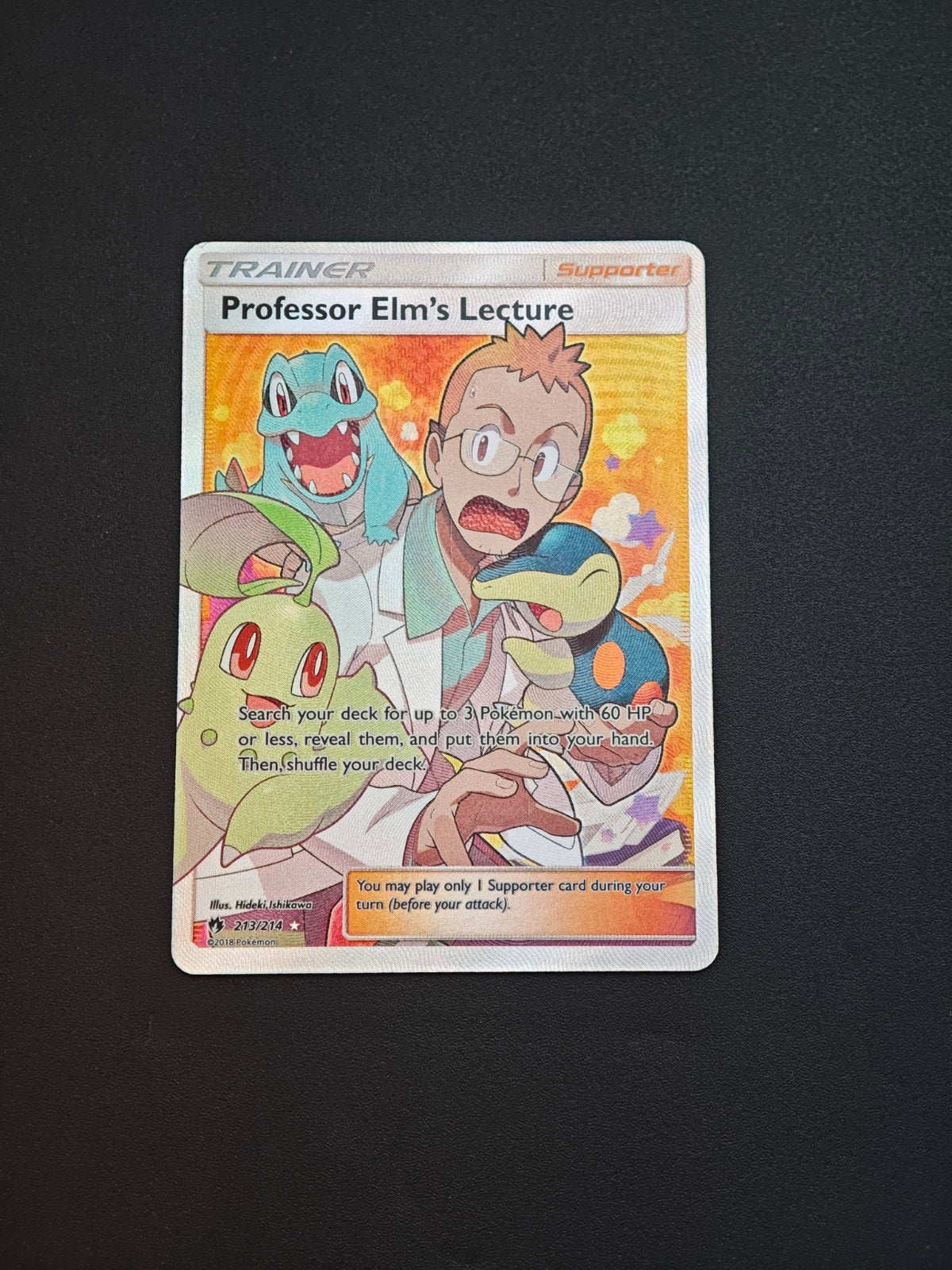 Professor Elm's Lecture 213 Full Art Trainer, Ophalen of Verzenden, Zo goed als nieuw, Losse kaart, Foil