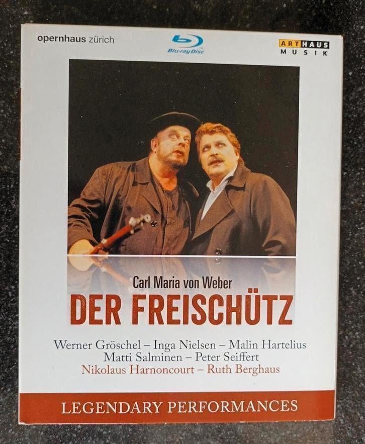 C.M. von Weber - Der Freischutz bluray 1999 Harnoncourt, Ophalen of Verzenden, Zo goed als nieuw, Muziek en Concerten