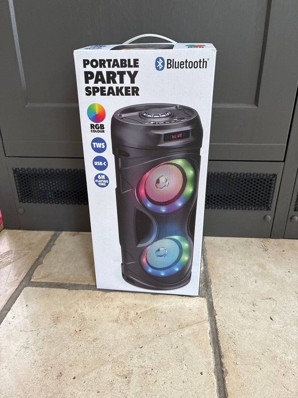 Draagbare Party Speaker met Bluetooth, RGB en USB-C, Overige merken, Party speaker, Nieuw, Ophalen of Verzenden