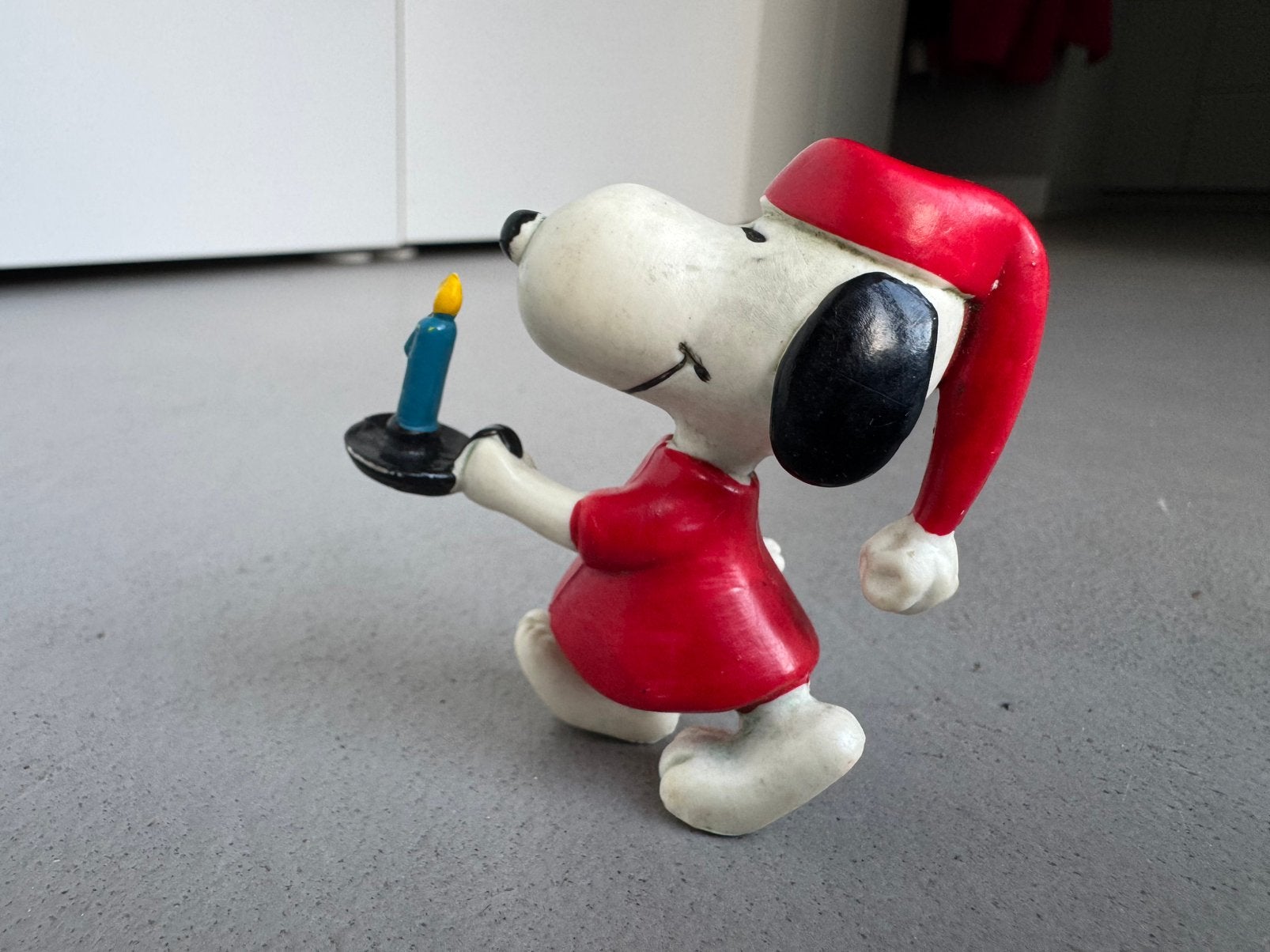 Vintage Snoopy Kerst 1966 Kaarsje  United Feature Hong Kong, Verzamelen, Ophalen of Verzenden