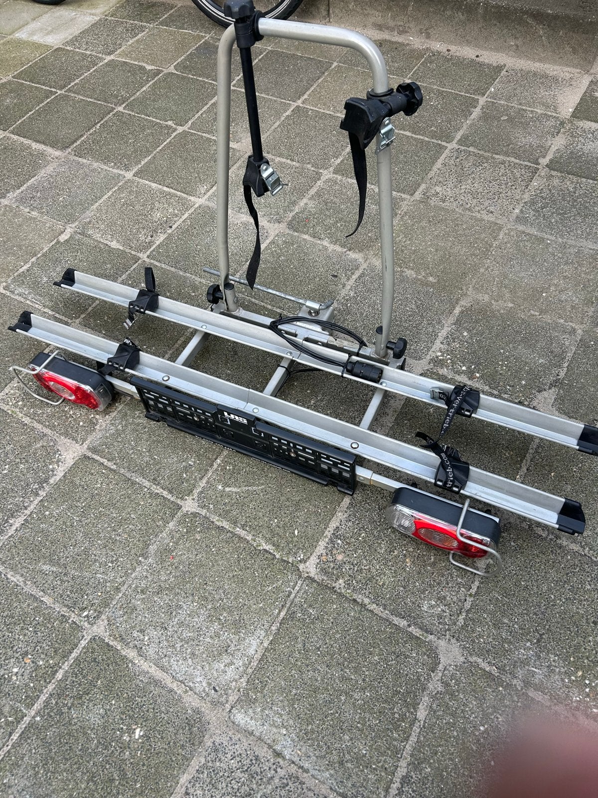 LAS Falcon Basic II Trekhaak Fietsendrager voor 2 fietsen, Ophalen, 2 fietsen, Gebruikt, Trekhaakdrager