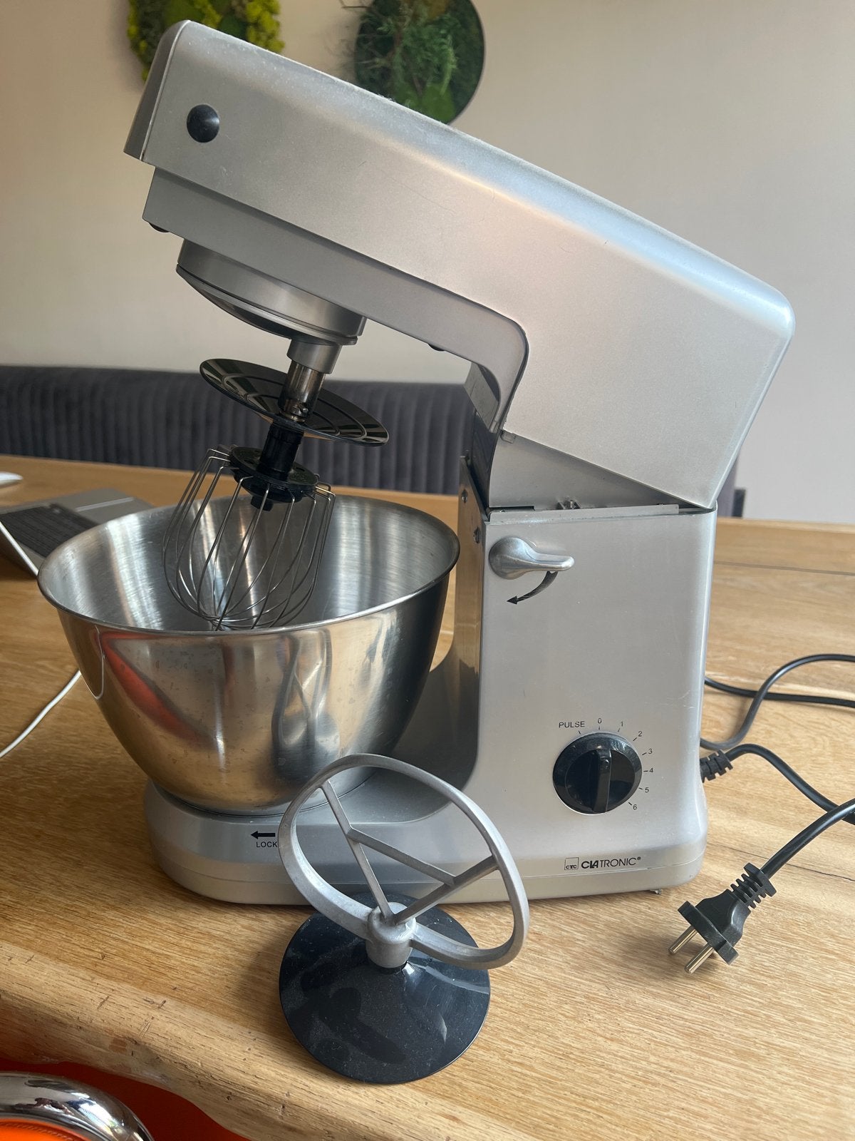 Clatronic Keukenmachine met RVS Kom en Diverse Snelheden, 2 tot 3 liter, Ophalen of Verzenden, Gebruikt, 3 snelheden of meer