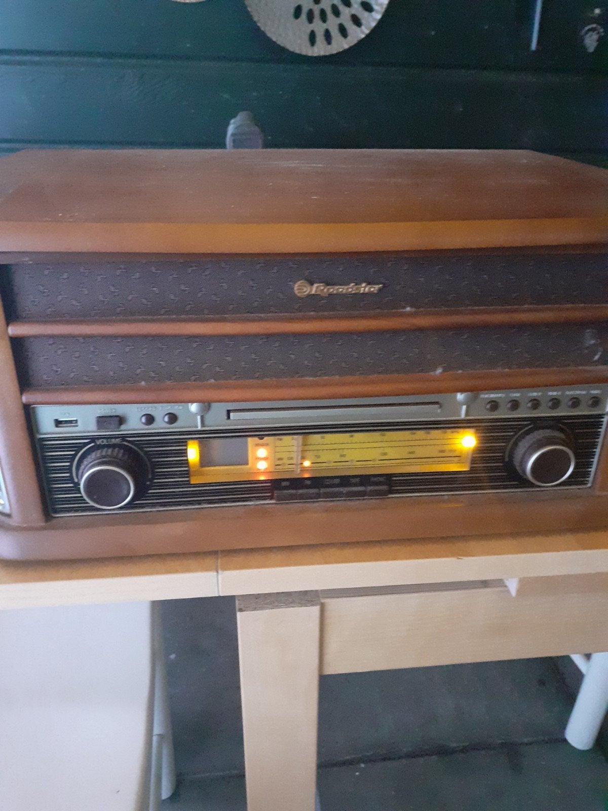 Roadstar Platenspeler met Radio en CD-speler, Ophalen, Gebruikt, Platenspeler, Overige merken
