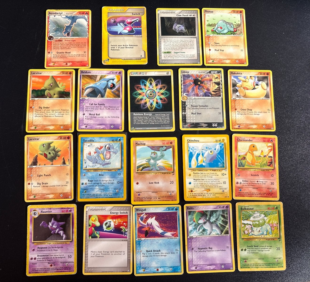 Pokémon kaarten collectie 1995-2005 - Base set & EXpedition, Ophalen of Verzenden, Gebruikt, Meerdere kaarten