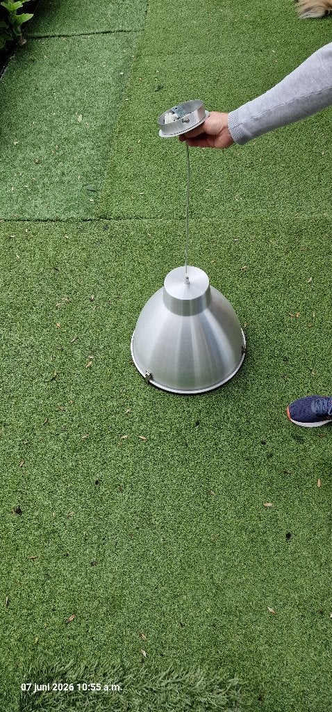 industriële lamp, Ophalen, Zo goed als nieuw, Glas, Minder dan 50 cm