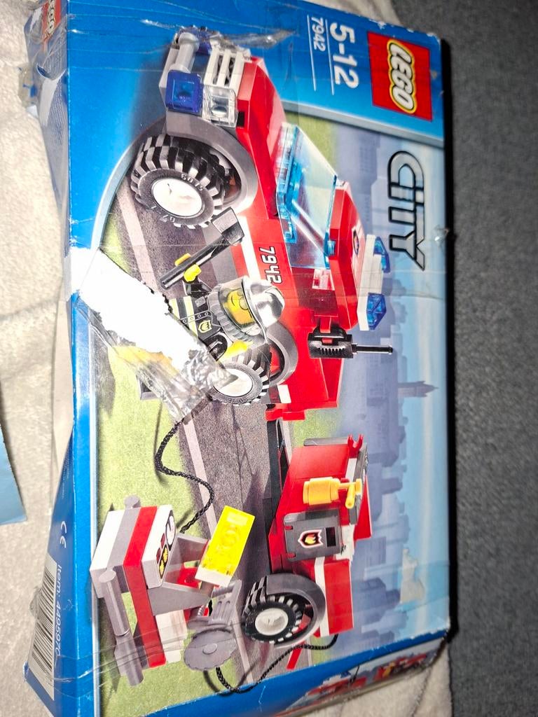 Lego City 7942 brandweerwagen, Ophalen
