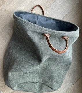 2x Aquanova York Wasmand 76L – Forest & Sage Green – ZGAN, Ophalen, Mand, Textiel, Rond